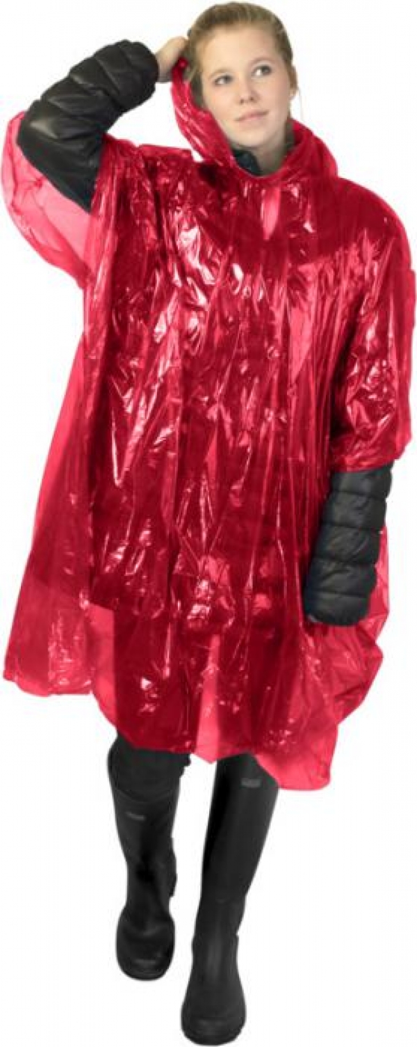 Poncho de pluie rouge